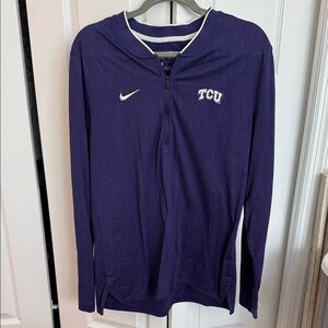 Nike Purple TCU Quarter-Zip Shirt